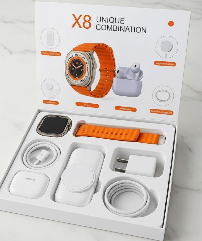 Combo SmartPower - Reloj Smartwatch + Airpods + Power bank