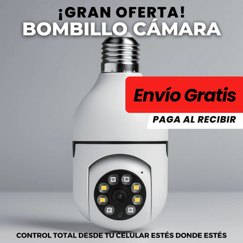 Camara Bombillo Inteligente Wi-fi HD