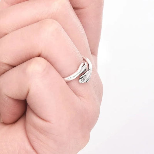 Anillo abrazo del alma+ bolsa regalo